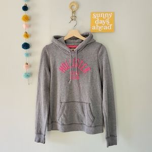 Hollister Hoodie Gray w/ Pink